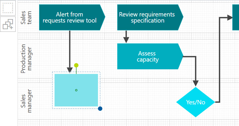 Draw your own process maps in QM365s built-in drawing tool